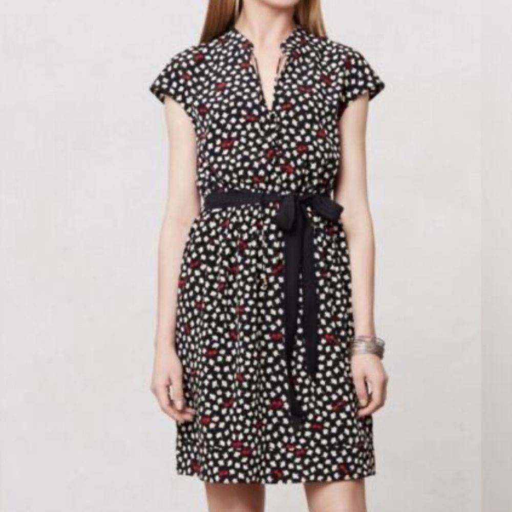 Anthropolige Maeve Sunglass/Leaf Print Dress